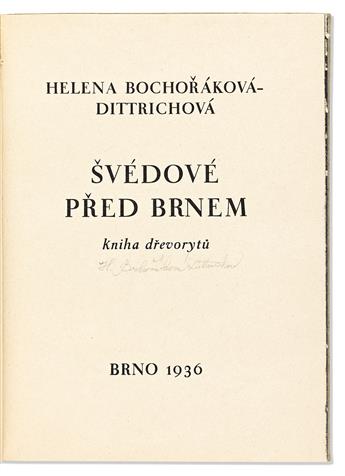 Bochoráková-Dittrichová, Helena (1894-1980) Svédeové pred Brnem, Signed.